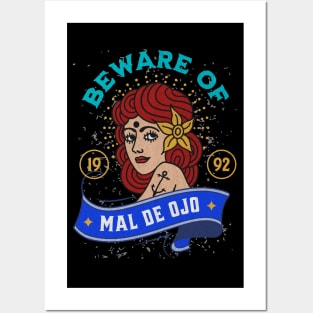 Mal De Ojo Tattoo Sailer Girl Posters and Art